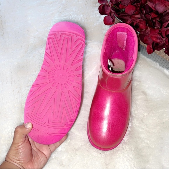 UGG Classic Clear Mini Boot in Hot Pink - Picture 7 of 8